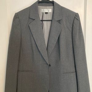 Tahari Heather gray blazer